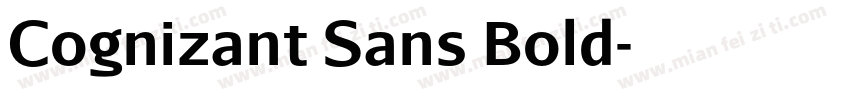 Cognizant Sans Bold字体转换